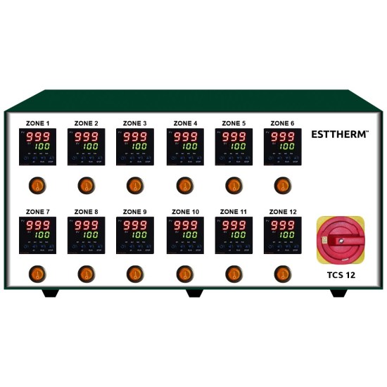 Hot Runner Controller 12 Zones GREEN - ESTTHERM™  - 1,550.00€ - estlab.eu