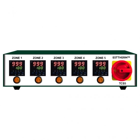 Hot Runner Controller 5 Zones GREEN - ESTTHERM™  - 640.00€ - estlab.eu